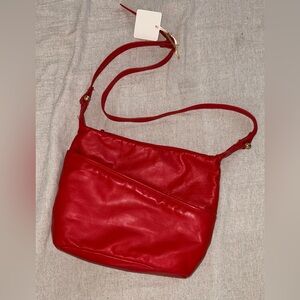 Elegant Red Women's Shoulder Bag